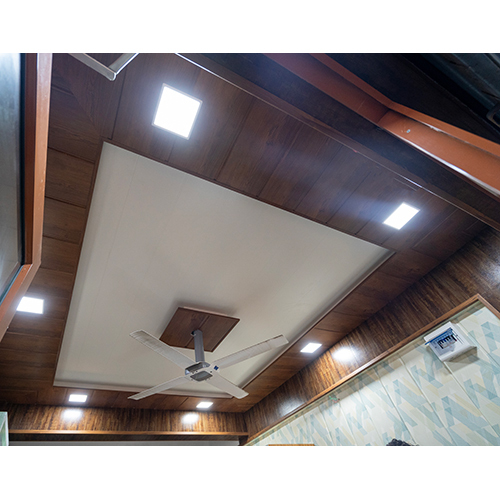 Upvc False Ceiling - 6-8 Millimeter Thickness | Brown Color-coated Finish, Durable And Sturdy For Residential & Commercial Use
