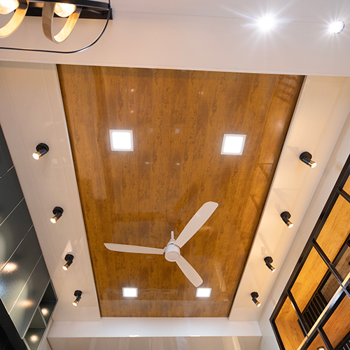 Fancy False Ceiling - Color: Brown