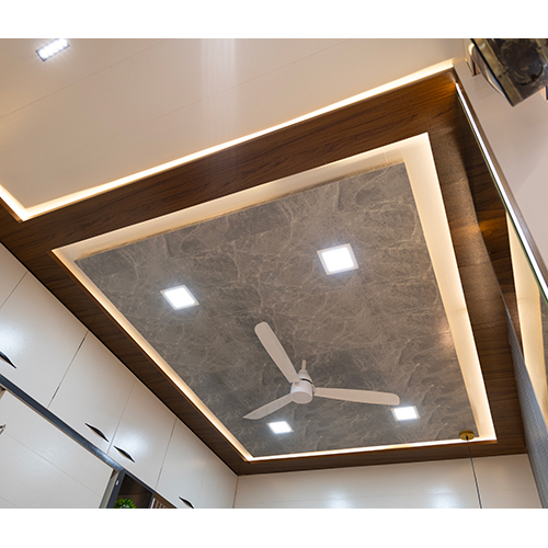 Fancy False Ceiling - Color: Brown