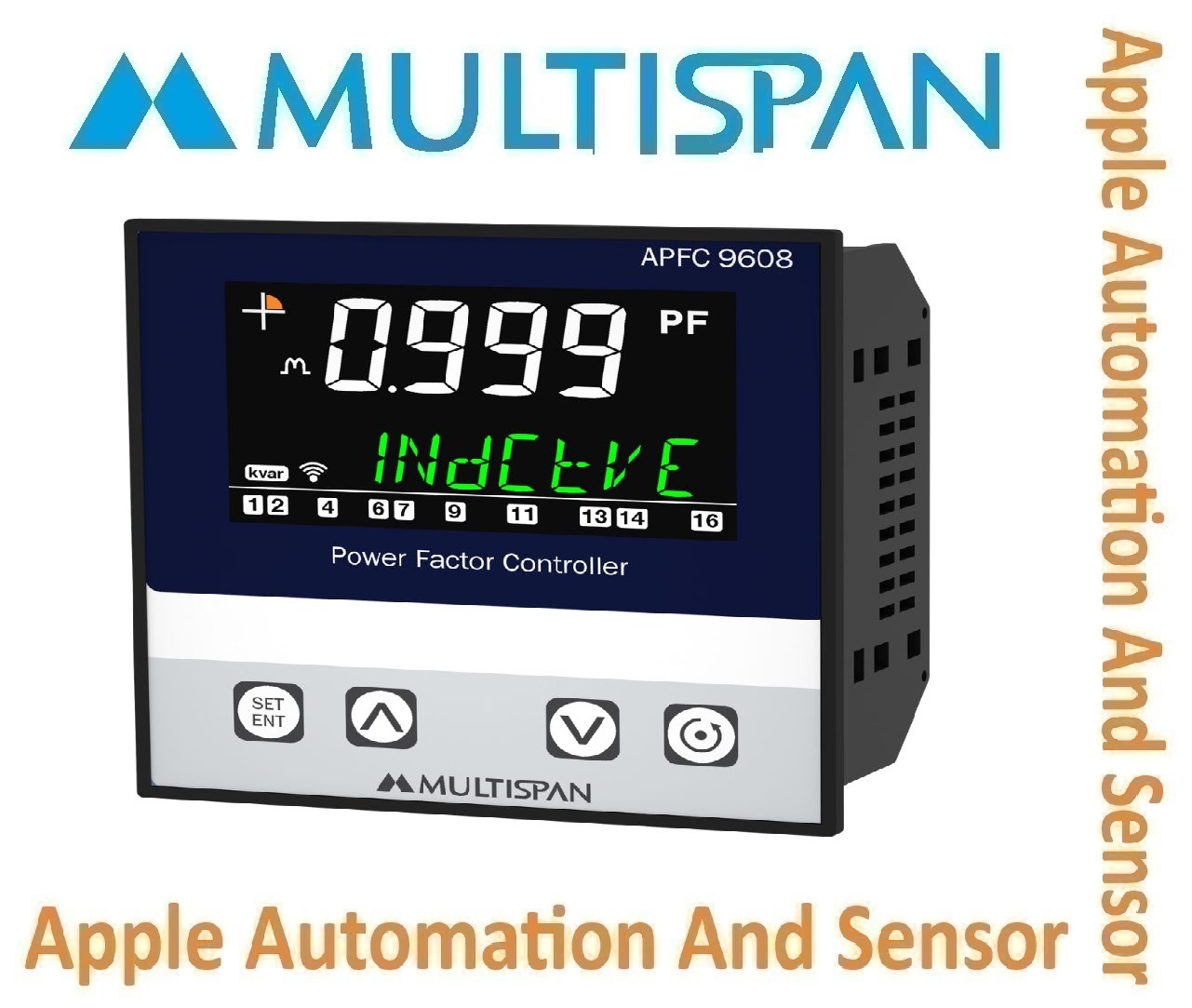 Apfc-114 Multispan Automatic Power Factor Controller Up To 16 Stage