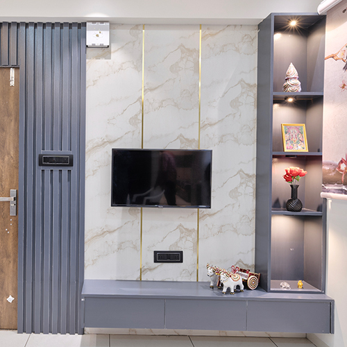 Plain Premium Tv Cabinet - Finishing: Polished