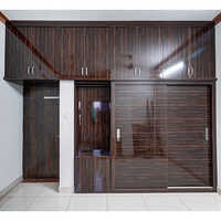 Brown Designer Wooden Wardrobe