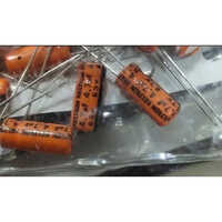 Radial Electrolytic Capacitor - Pvc Material, 680pf Capacitance, Orange Color, -25~125â°c Operating Temperature, Round Shape, Two Terminals