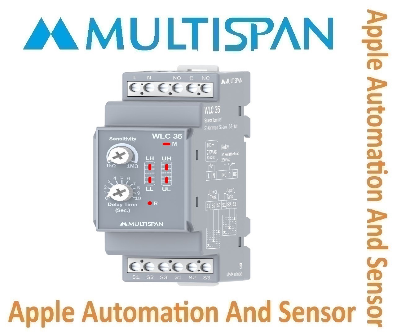 Wlc-22 Single Tank Multispan Multi Water Level Controller