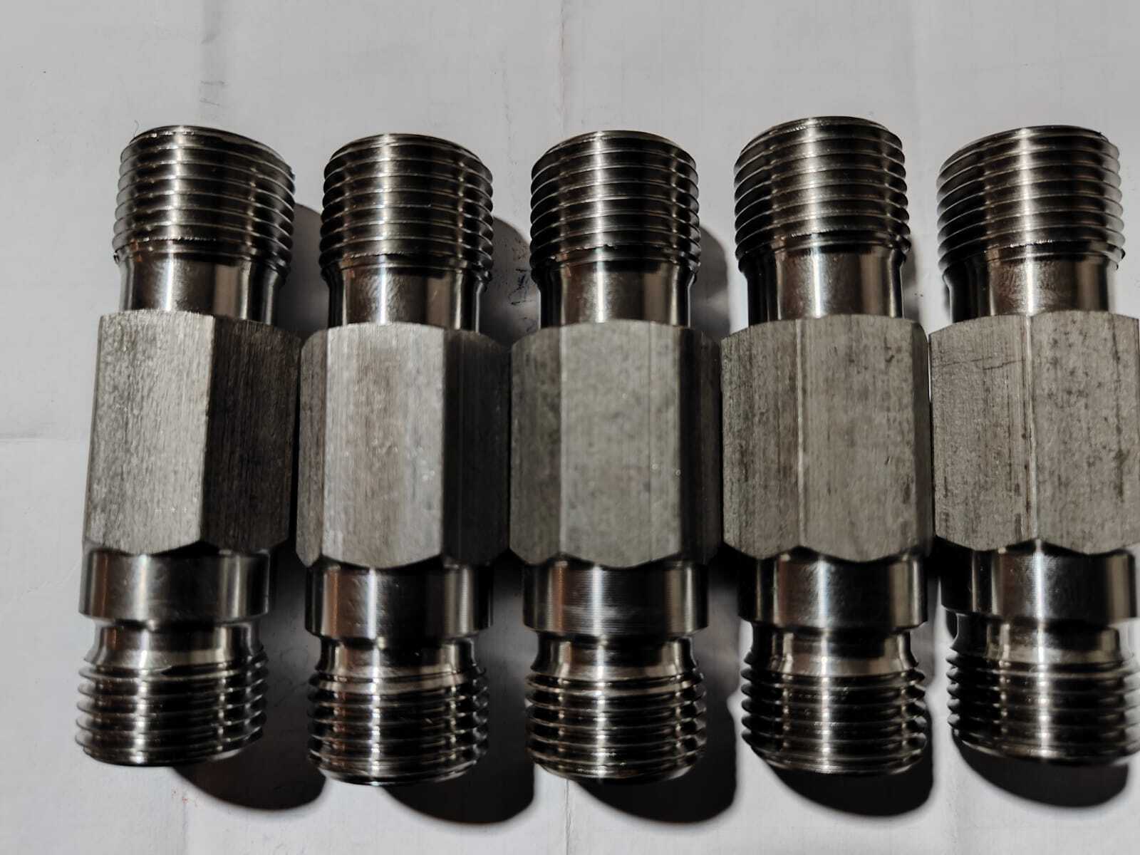 Flow Control Valve - Mild Steel, 2 Inches Length, Polished Silver Finish | 150 Grams Load Capacity, Customized For Industrial And Hardware Applications