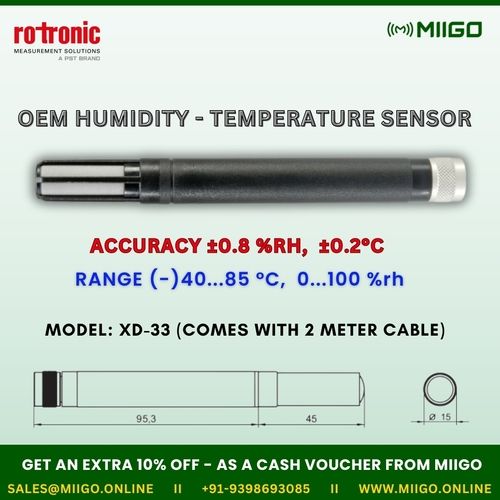 XD-33-HUMIDITY - TEMPERATURE SENSOR FROM ROTRONIC.