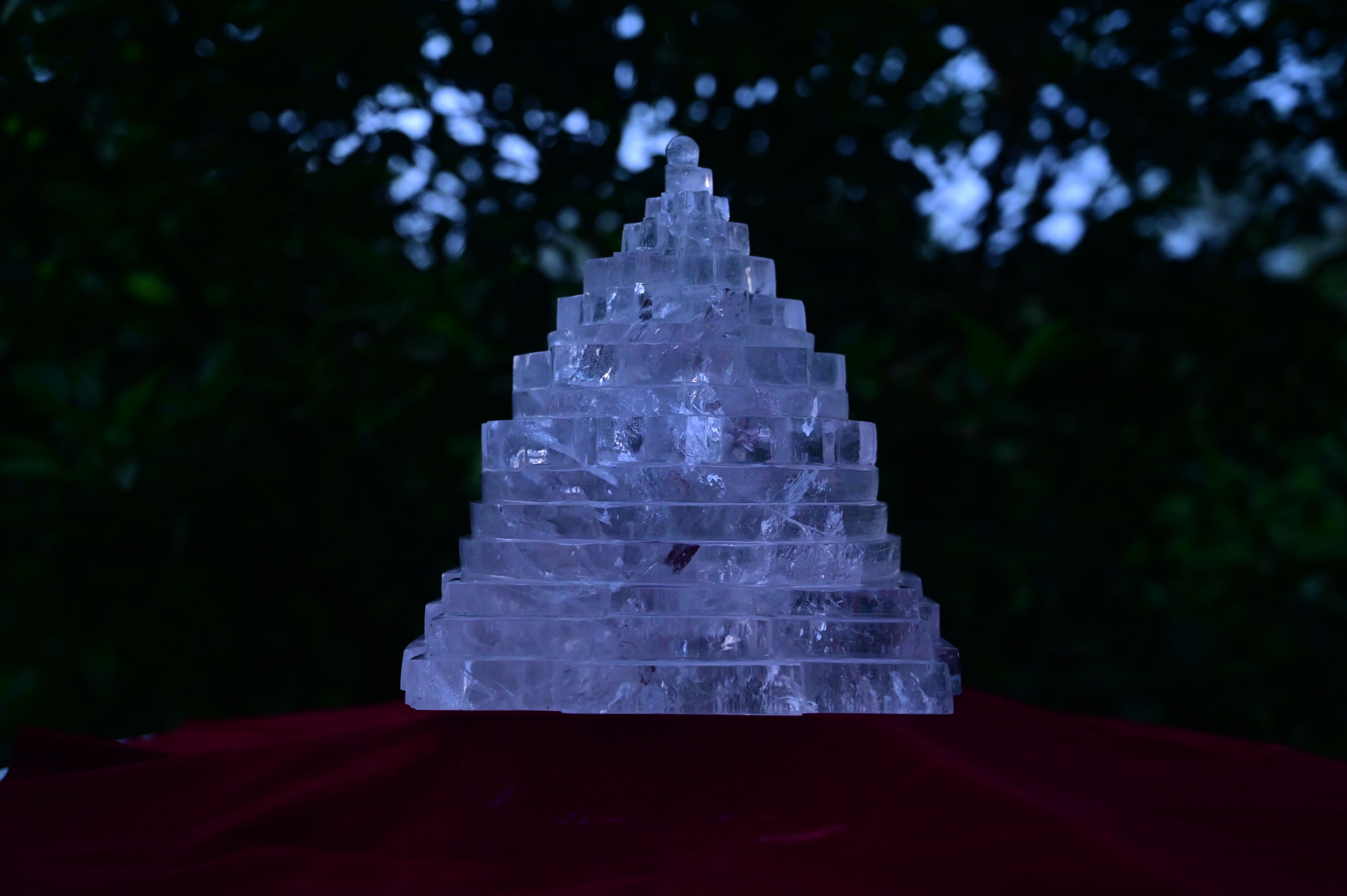 Clear Crystal Shree Yantra - Feature: Scratch Resistant