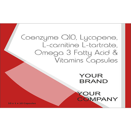 Coenzyme Q10 Lycopene L-Carnitine L-Tartrate Omega 3 Fatty Acid And Vitamins Capsule - Drug Type: General Medicines