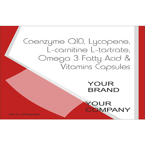 Coenzyme Q10 Lycopene L-Carnitine L-Tartrate Omega 3 Fatty Acid And Vitamins Capsule