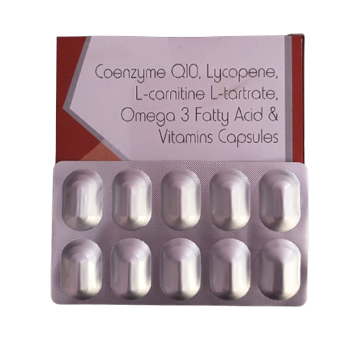 Coenzyme Qlo Lycopene L Caernite L Tartrate Omega 3 Fatty Acid And Vitamin Capsule