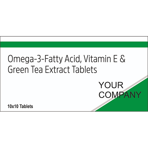Omega 3 Fatty Acid Vitamin E And Green Tea Extract Tablets
