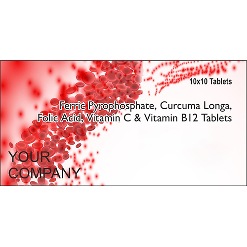 Ferric Pyrophosphate Curcume Longa Folic Acid Vitamin C And Vitamin B12 Tablets