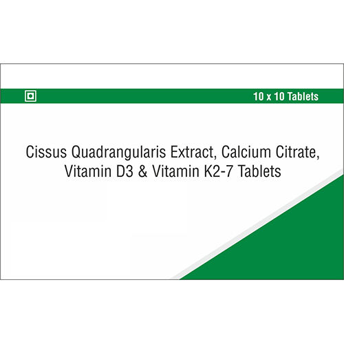 Cissus Quadrangularis Extract Calcium  Vitamin D3 And Vitamin K2-7 Tablets