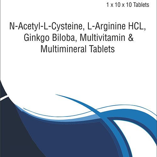 N-Acetyl L-Cysteine L-Arginine HCL Ginkgo Biloba Multivitamin And Multimineral Tablets