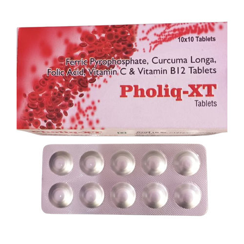 Ferric Pyrophosphate Curcuma Longa Folic Acid Vitamin C And Vitamin B12 Tablets - Drug Type: General Medicines