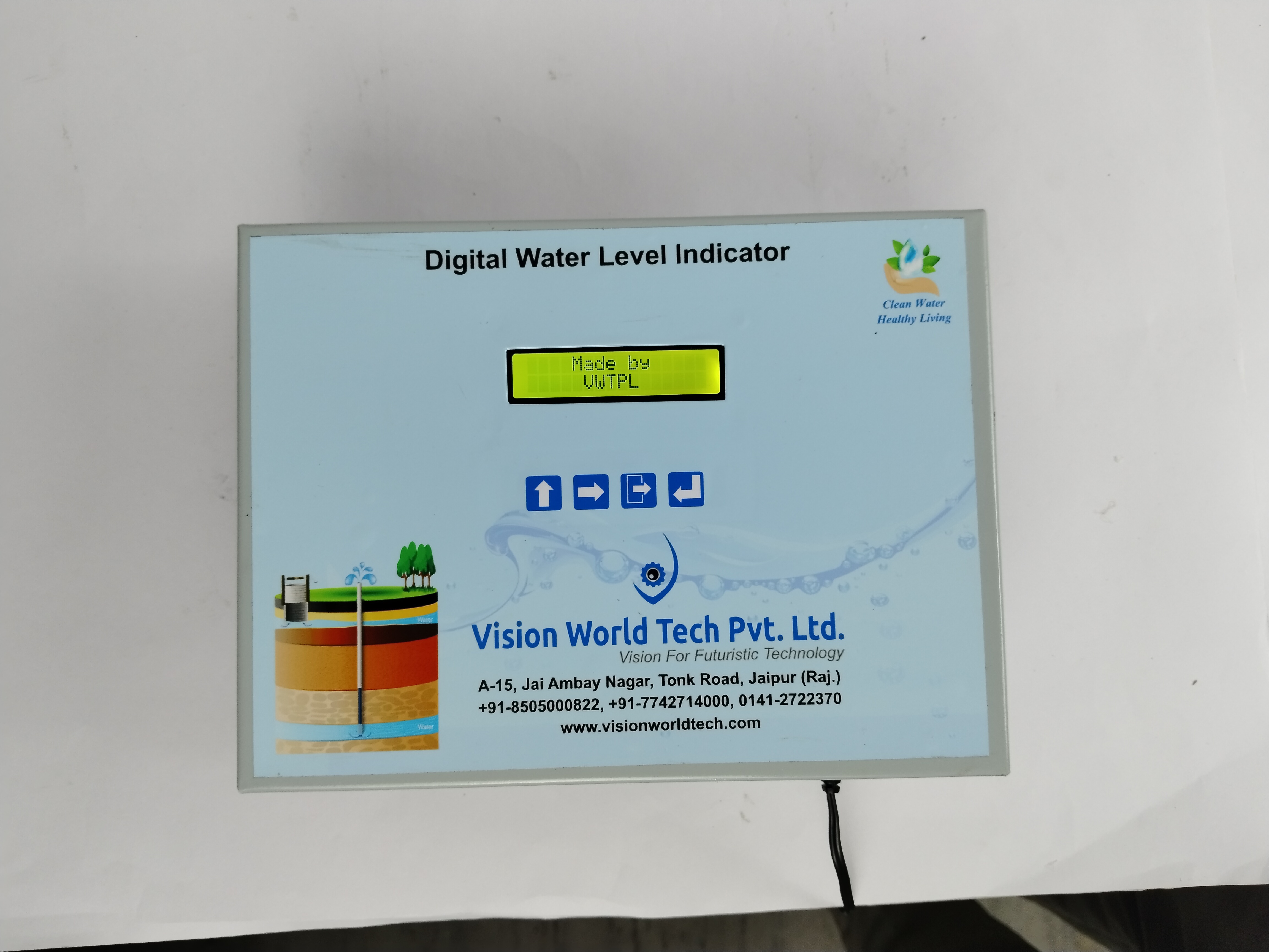 Piezometer With Digital Water Level Recorder - Ss316l, 20m Cable Length, Ip67 Protection | Led Display, Real-time Clock, Iot Enablement, 4g Connectivity, Datalogger