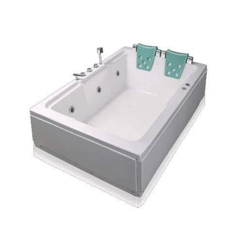 Acrylic Jacuzzi Bathtub - Color: White