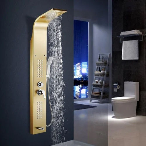 Imported Shower Panel - Color: Golden