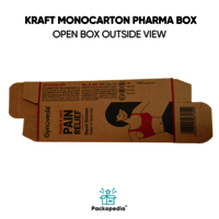 Kraft Mono carton Pharma Box