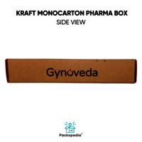 Kraft Mono carton Pharma Box