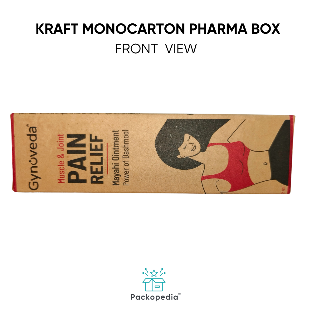 Kraft Mono carton Pharma Box