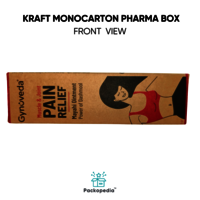 Kraft Mono carton Pharma Box