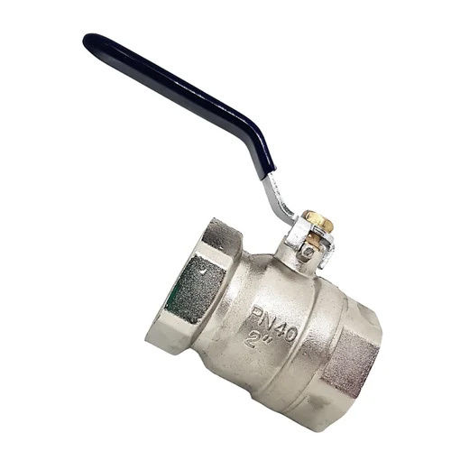 2 Inch Zoloto Brass Ball Valve - Color: Silver