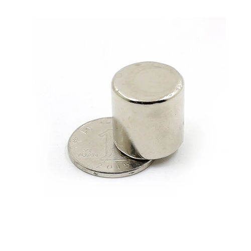 15 X 15Mm Neodymium Cylinder Magnets - Color: Silver