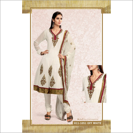 सफेद कपास का सलवार कुर्ता
