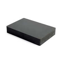 150 X 100 X 12.5mm Ferrite Block Magnets - Ferrite Magnet Material, Rectangular Shape, Black Color | High Resistance To Demagnetization, Durable For Automotive & Industrial Use