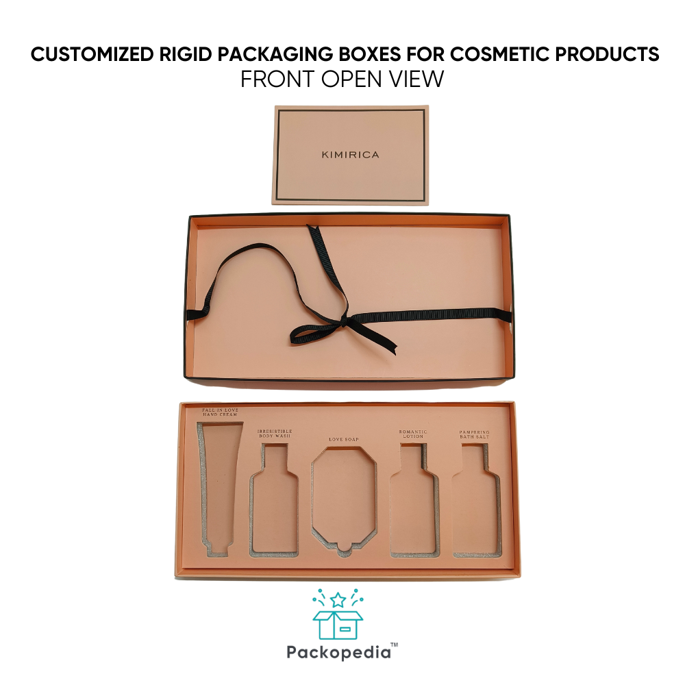 Customized Rigid Packaging Boxes - Corrugated Board, Rectangle Shape, Multicolour Design | Premium Customizability, Embossed Printing, Elegant Protection For Cosmetic Products