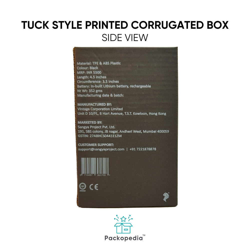 Tuck Style Printed Corrugated Packaging Cardboard Box