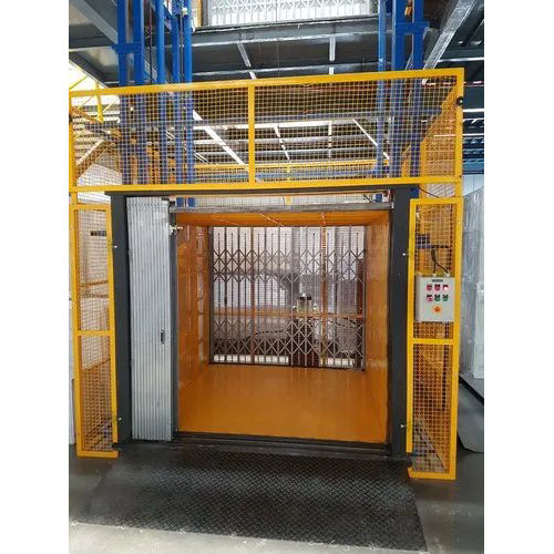 Hydraulic Industrial Goods Lift - Material: Steel