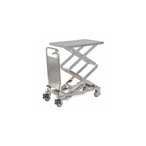 scissor lift table trolley s s 304 material