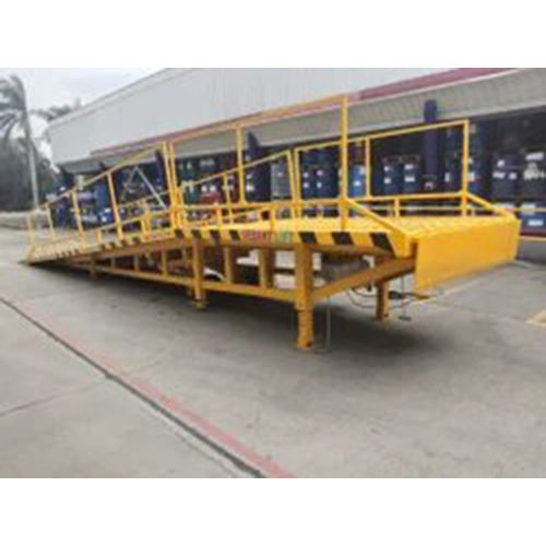 Yard Ramp मोबाइल Portable And Loading Fork Forklift Truck