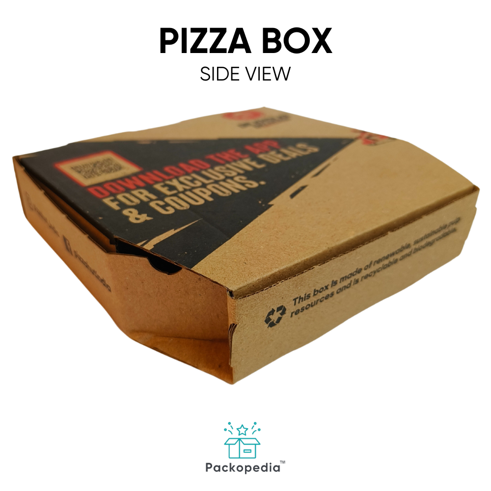 3ply Corrugated Pizza Box - 8x8x1.5 Inches Multicolor Customization Options With Durable Design & Eco-friendly Materials