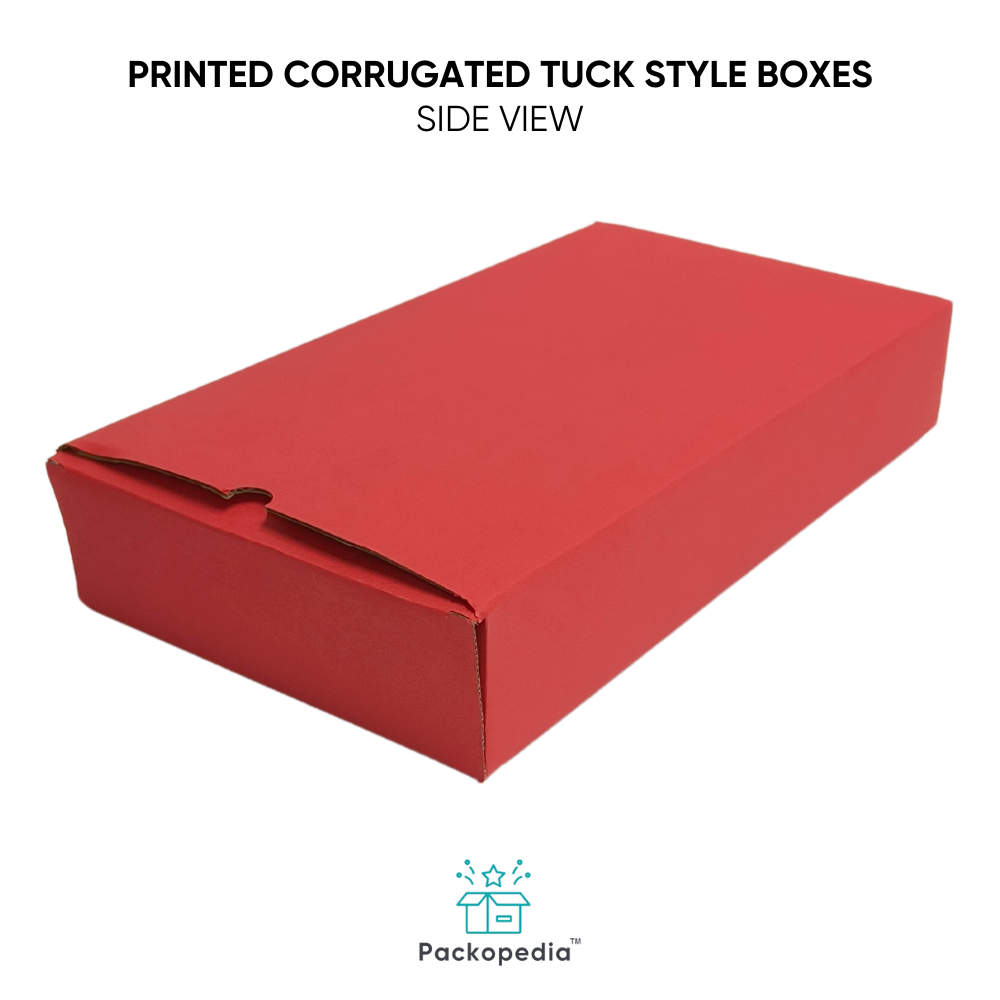 Printed 3 Ply Corrugated E-Flute Tuck Style Carton Boxes