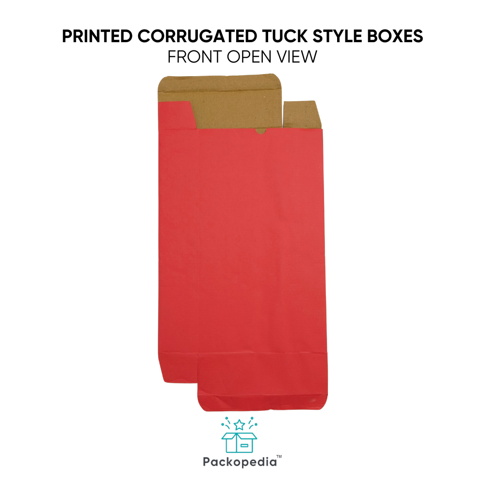 Printed 3 Ply Corrugated E-Flute Tuck Style Carton Boxes