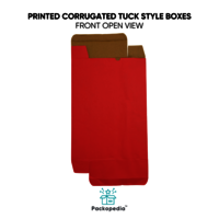 Printed 3 Ply Corrugated E-Flute Tuck Style Carton Boxes
