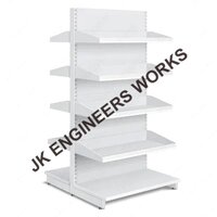 Double Sided Display Rack - Mild Steel, 5 Feet Tall | 50 Kg/hr Capacity, Rust-proof, Heavy Duty, Powder Coated