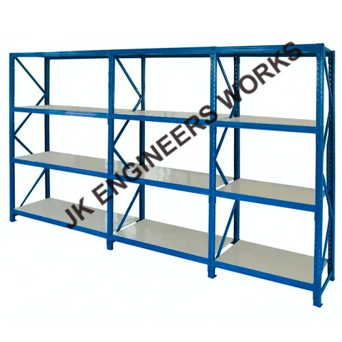 Warehouse Iron Rack - Heavy-Duty Iron Display Rack, Over 400 Kg/hr Capacity, Polished Finish for Rust Protection, Easy Assembly, Ideal for Organizing Warehouse Items