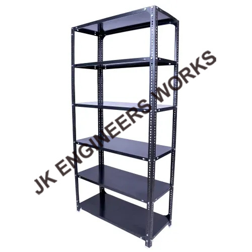 MS Slotted Angle Racks - Heavy Duty Mild Steel, 9 Feet Height, Rust Proof | Adjustable, Easy to Assemble, Holds >500 Kg/hr
