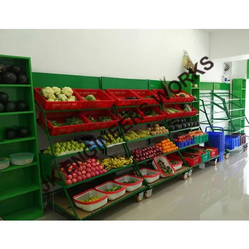 Vegetable Display Rack - Capacity: 100-150 Kg/Hr