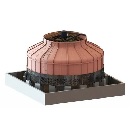 FRP Round Cooling Tower - Electric-Powered, Standard Size | New, Any Color, Efficient Industrial Cooling Solution