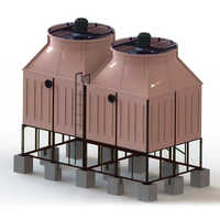 Frp Multi Cell Cooling Tower - Standard Size, Any Color | New Electric Power Supply For Industrial Use