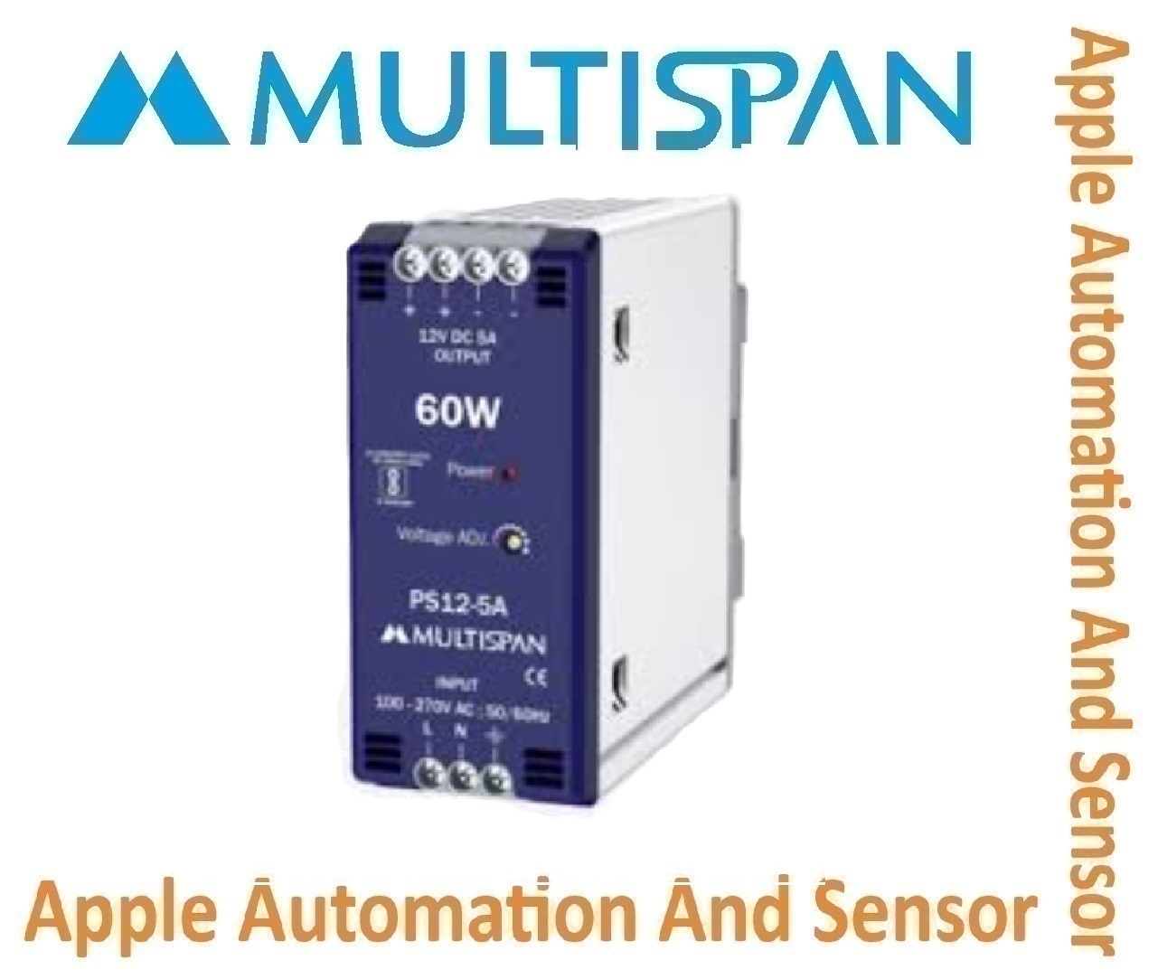 Ps12-8a Multispan Power Supply - Double Display Universal Input, Pid Controller, Dual Relay, 4+4 Digit, 1 Year Warranty, Versatile Application