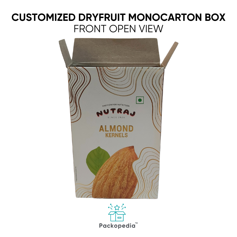 Customized Dryfruit Monocarton Box - Almonds