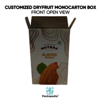 Customized Dryfruit Monocarton Box - Almonds