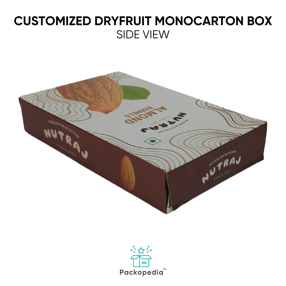 Customized Dryfruit Monocarton Box - Almonds