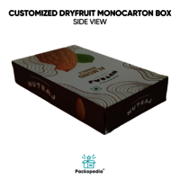Customized Dryfruit Monocarton Box - Almonds